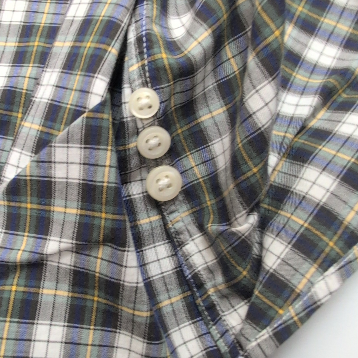 Chemise Ralph Lauren XXL Kaki Bleu Carreaux Custom Fit Button Down Shirt