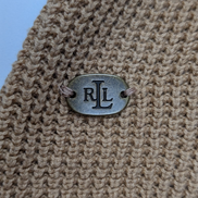 Pull Ralph Lauren (Lauren) Femme L Col Roulé Large Cordon Plaque Logo 🏷️