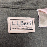 L.L. Bean XXL Chemise Chamoisette Flanelle Épaisse Vert Kaki Workwear