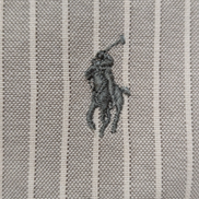 Chemise Polo Ralph Lauren Manches Longues Custom Fit Crème Rayures XXL