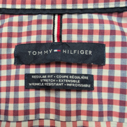 Chemise Tommy Hilfiger 2XL 3XL carreaux rouge bleu manches courtes coton