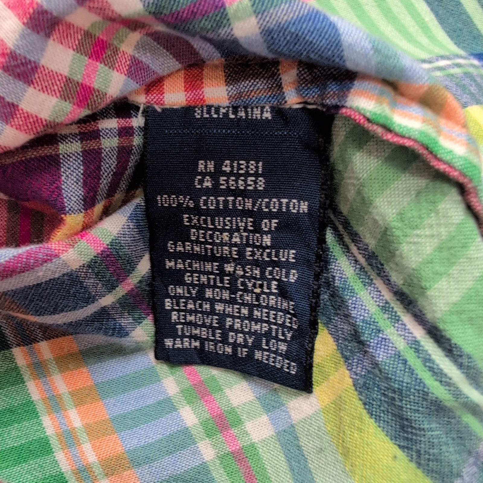 Chemise Ralph Lauren Femme XL 44 46 Fuchsia Carreaux Coton Cintrée