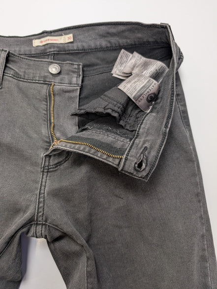 Jean Levi's 710 Super Skinny Femme Noir W30 L30 T38 - Look Grunge