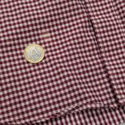CHEMISE TOMMY HILFIGER L XL Bordeaux Carreaux Stretch Regular Fit