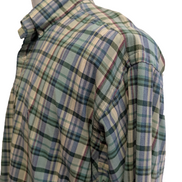 Chemise Polo Ralph Lauren Shirt Blake L XL Plaid Vert Bleu Beige Button Down