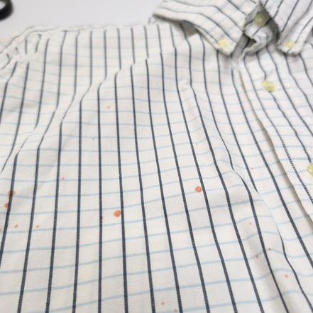 Chemise Ralph Lauren Blake XXL Carreaux Bleu Manches Courtes Button Down Shirt