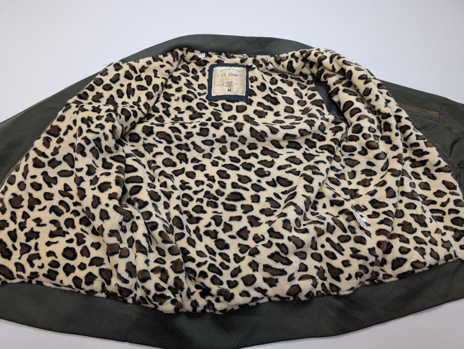 Veste blouson bomber Ci Sono vert kaki Femme Taille M