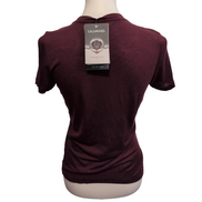 T-shirt Ulvang Femme XS Mérinos Lyocell Bordeaux Manches Courtes Norvège