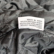 Blouson Cuir XL Patchwork Noir Fondini Fashions Bomber Veste Vintage 90s |56c