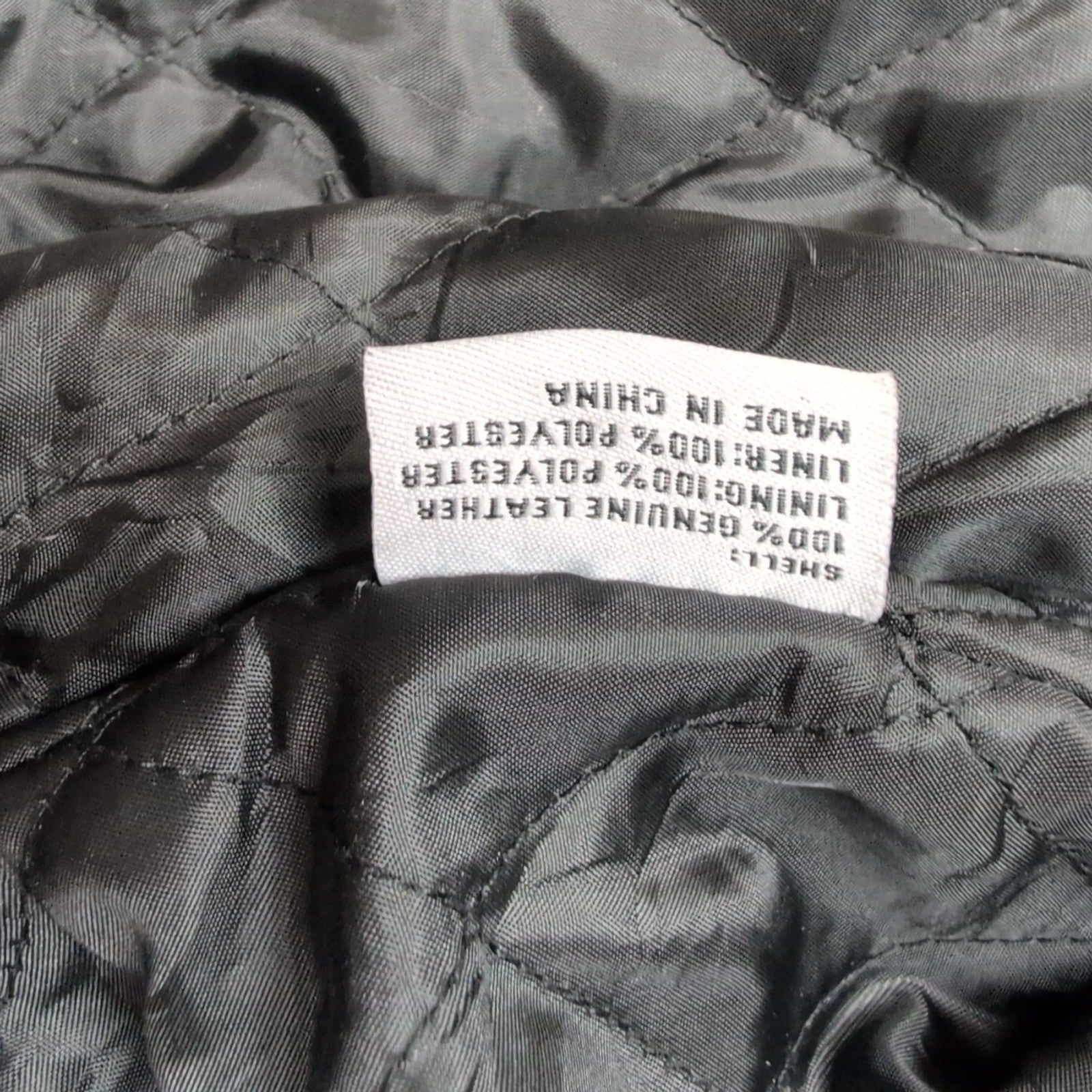 Blouson Cuir XL Patchwork Noir Fondini Fashions Bomber Veste Vintage 90s |56c