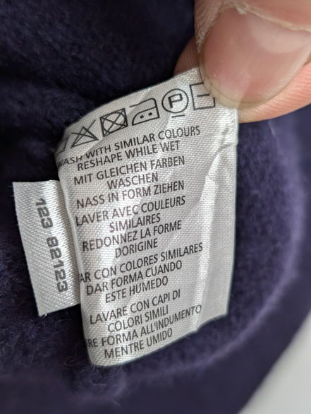 Pull Gant 100% Laine d'Agneau Col Zippé Coudières Femme M