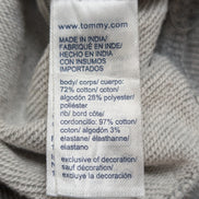 Sweat à Capuche Tommy Hilfiger Gris - Logo Brodé Poitrine - Taille M