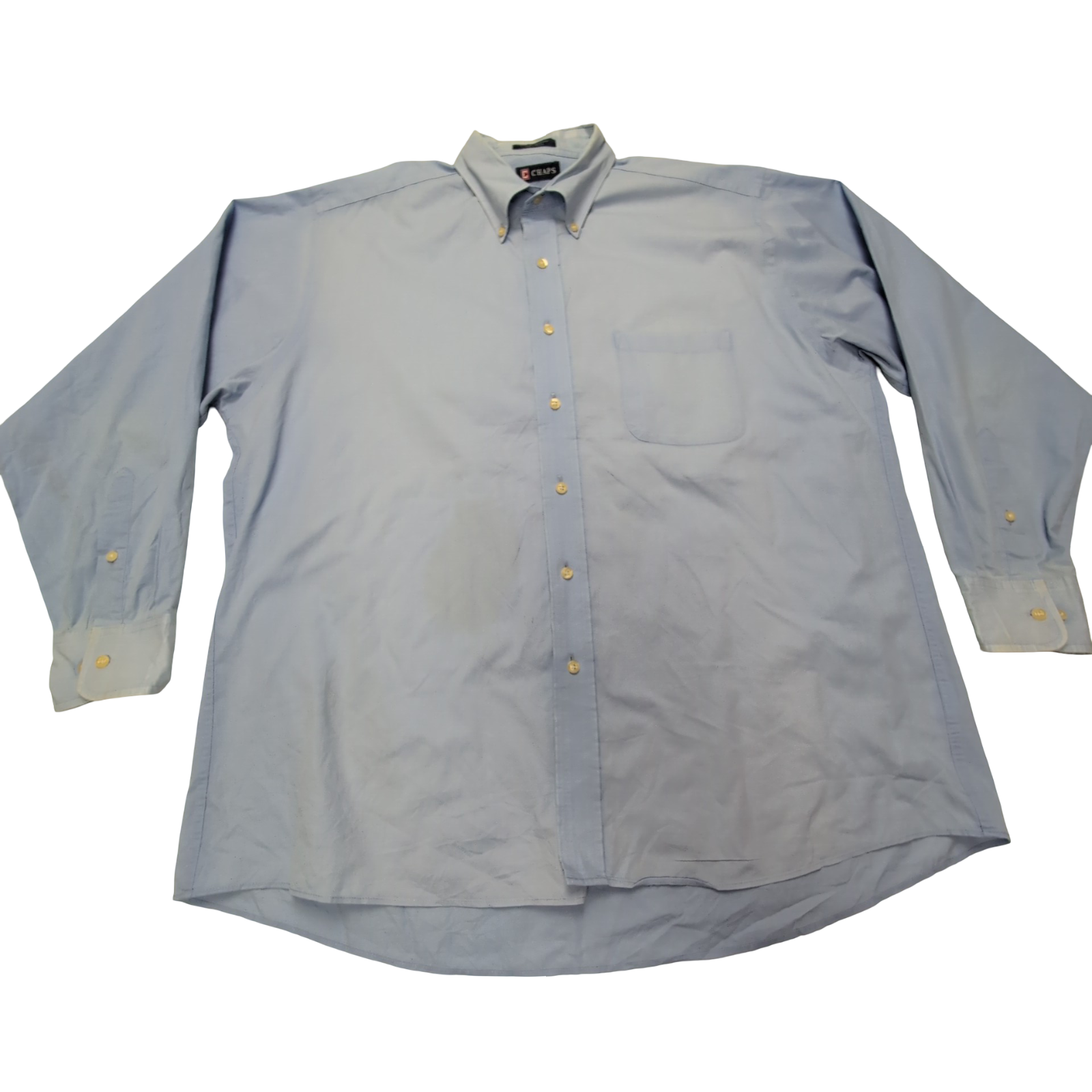 Chemise CHAPS bleue unie taille XL/XXL #173e