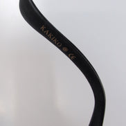 Lunettes de soleil Kakiko Y2K branche large noir mat miroir 🌪️
