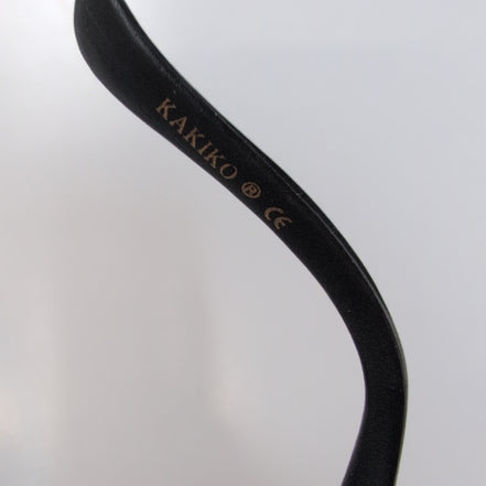 Lunettes de soleil Kakiko Y2K branche large noir mat miroir 🌪️