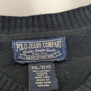 Pull Polo Ralph Lauren Polo Jeans Company noir XXL 3XL col rond coton