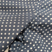 Chemise H&M Slim Fit L Bleu Marine Pois Blanc Homme Manches Longues