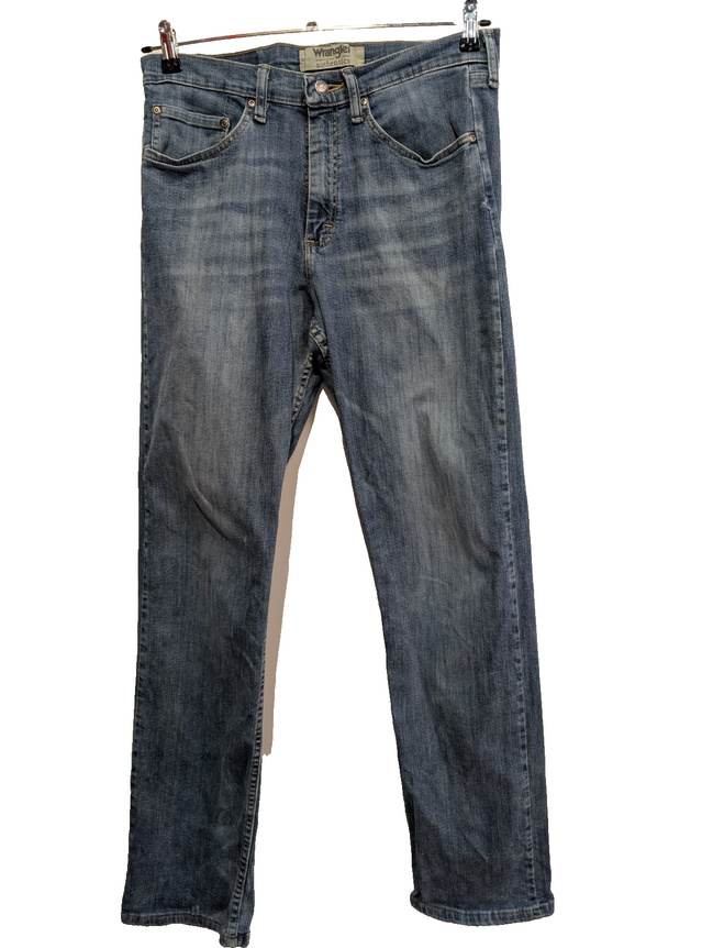 Jean Wrangler Homme Bleu Stretch W30 L34 Vintage Original Denim