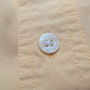 Chemise Chaps jaune pastel avec poche et logo manches courtes coton taille L