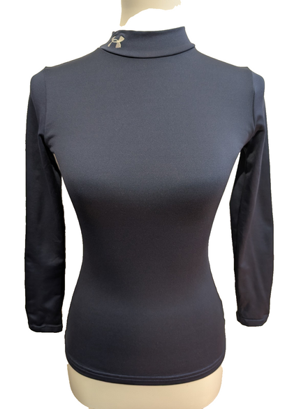 Haut de Sport Under Armour ColdGear Femme Bleu Marine Taille XS