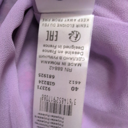 Haut Femme La Redoute Taille 40 Fleuri Rose Rouge Asymétrique Volants Neuf