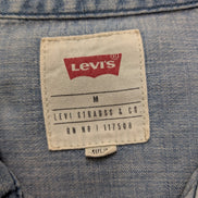 Chemise LEVI'S Western Jean Denim Bleu Clair - Boutons Pression - Taille M