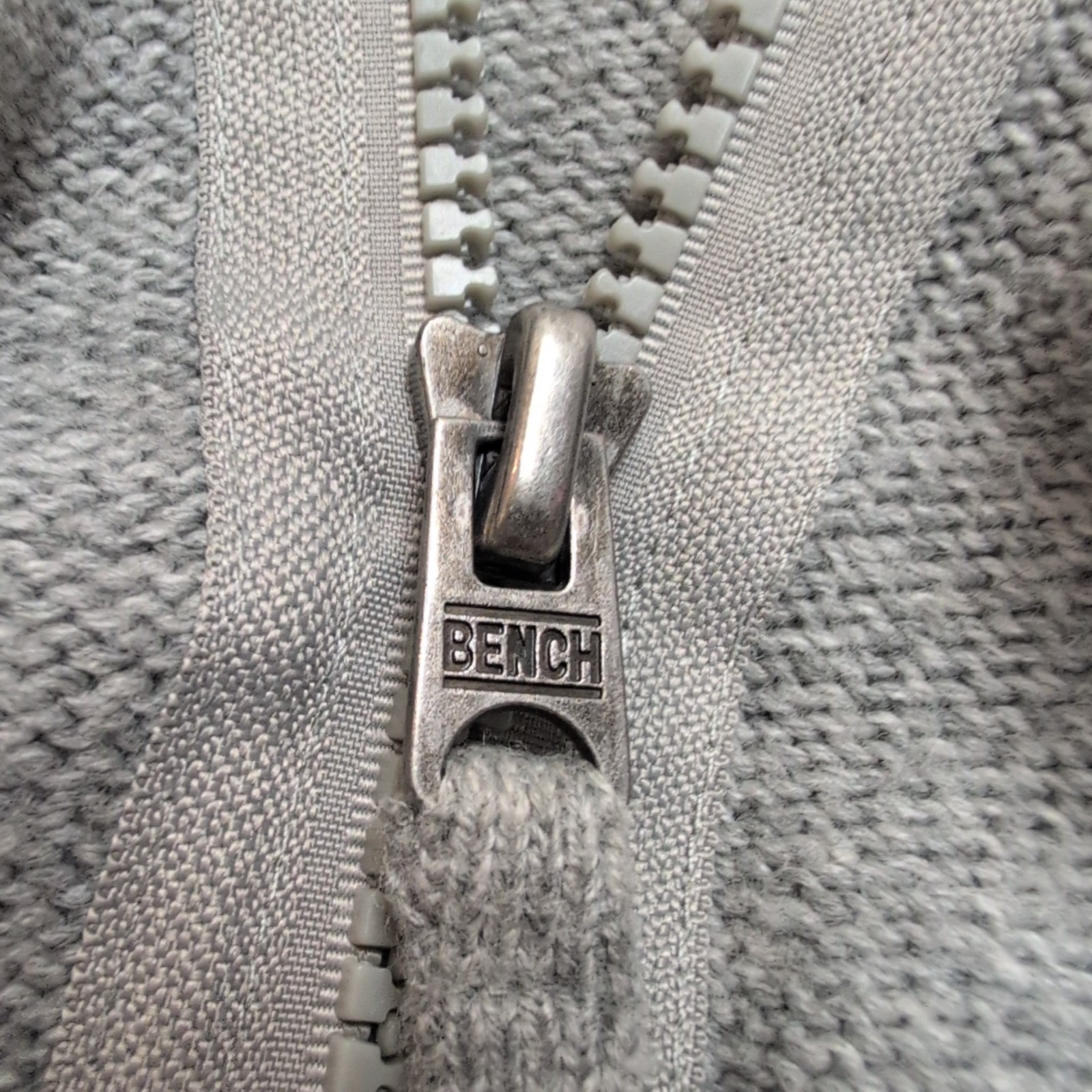 Gilet à capuche Bench gris maille Unisexe Taille L