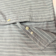 Chemise Chaps grise à rayures taille L #49e