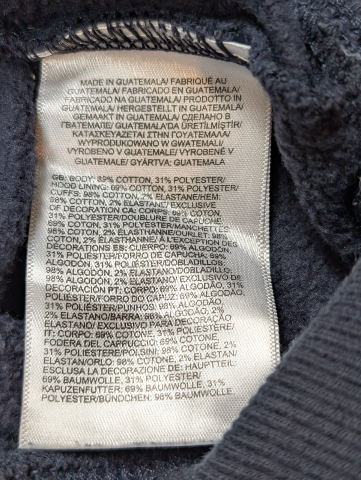 The North Face Sweat à Capuche Bleu Marine - Grand Logo au Dos - Taille XXL Homm