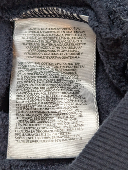 The North Face Sweat à Capuche Bleu Marine - Grand Logo au Dos - Taille XXL Homm