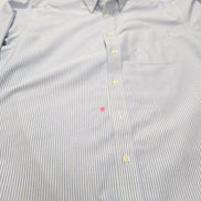 Chemise L.L. Bean Bleu à Rayures Wrinkle Resistant 1 Poche - Taille L