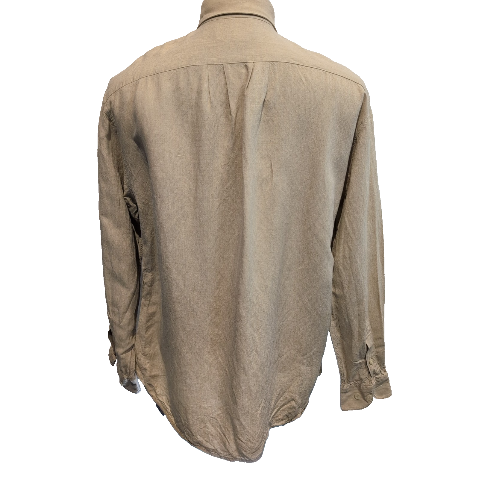 Chemise Mondo di Marco L Lin Coton Crème Made in Italy Manches longues