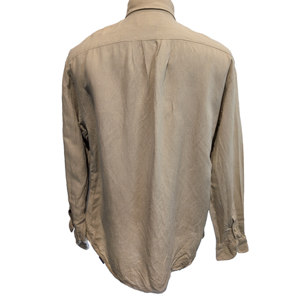 Chemise Mondo di Marco L Lin Coton Crème Made in Italy Manches longues
