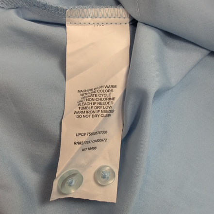 Chemise Hawaïenne Havanera Cuba Panama L Bleu Clair 4 Poches Manches Courtes
