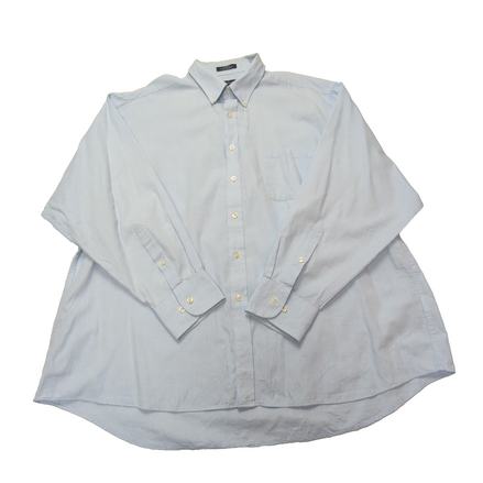 Chemise CHAPS bleu clair à rayures taille XXL #65e