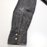 Chemise en jean Levi's noir gris foncé style western patiné Taille L