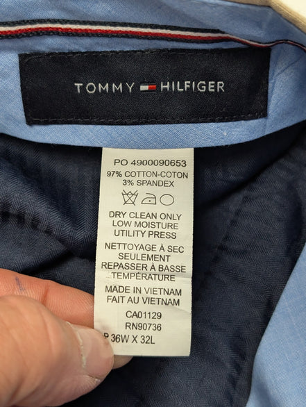 Pantalon de costume Tommy Hilfiger crème stretch taille W36xL32 FR46