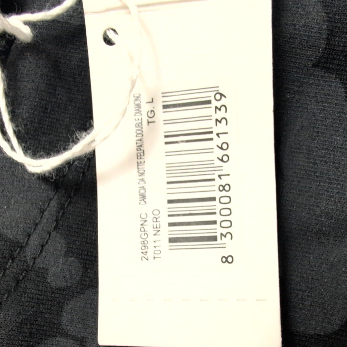 Robe HUE L Noire Motif Gris Manches Longues Douce Neuve Étiquette