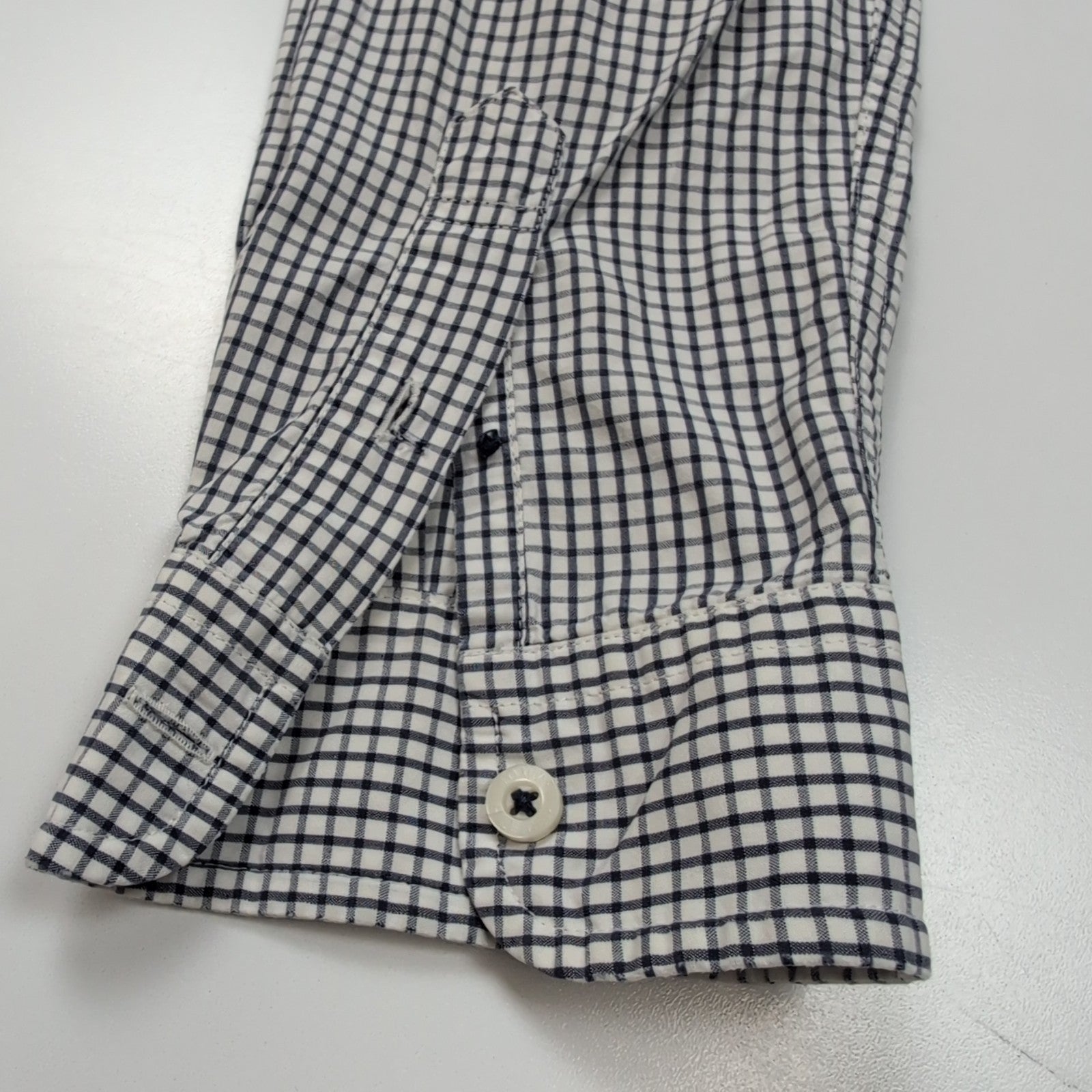 Chemise Tommy Hilfiger à Carreaux Bleu Foncé et Blanc 1 Poche - Taille L