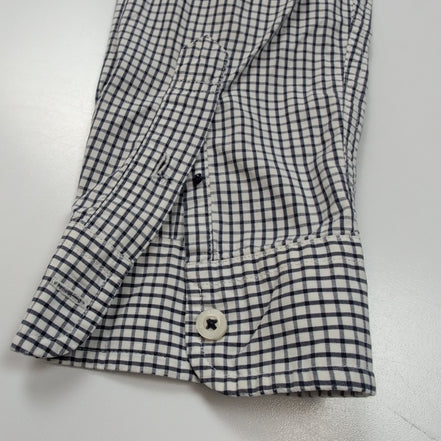 Chemise Tommy Hilfiger à Carreaux Bleu Foncé et Blanc 1 Poche - Taille L