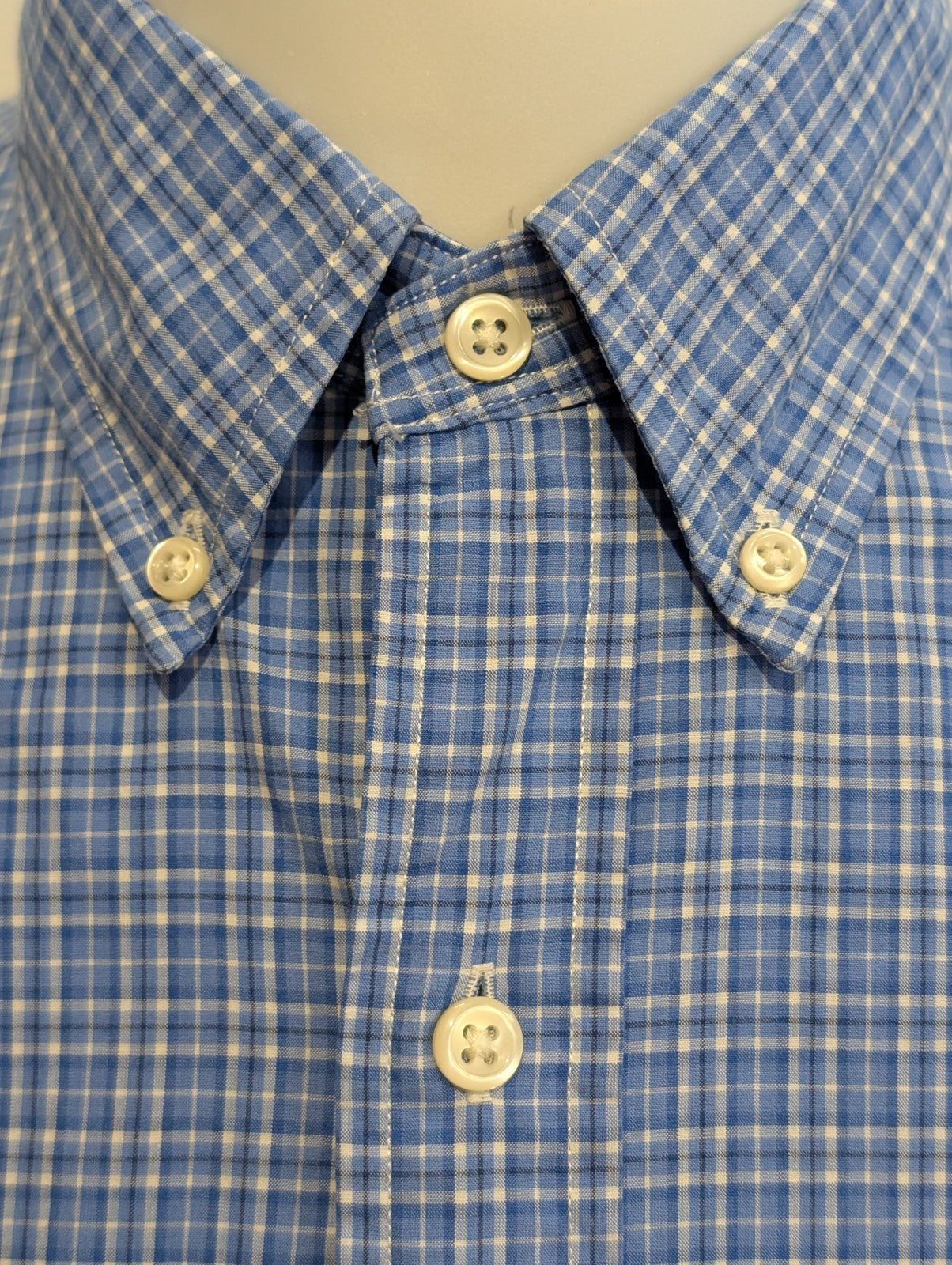 Chemise Polo Ralph Lauren Bleu à petits carreaux Taille L - Excellent état