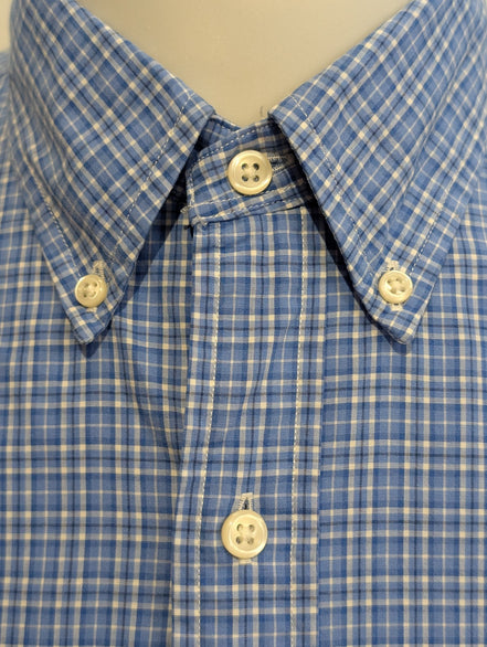 Chemise Polo Ralph Lauren Bleu à petits carreaux Taille L - Excellent état
