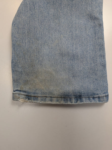 Jean Wrangler Relaxed Fit Bleu Clair W34 L32 Toile Épaisse Vintage Homme