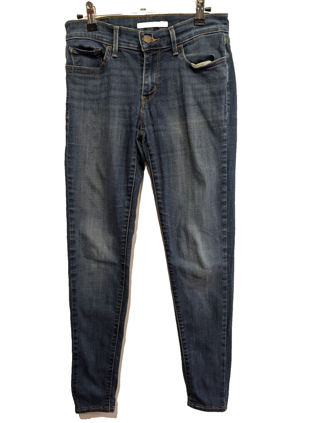 Jean Levi's 710 Super Skinny Femme Bleu Ultra Stretch W27 L30 T34/36