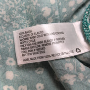Robe d'été Femme M Turquoise Fleurie 100% Viscose Bretelles Fines
