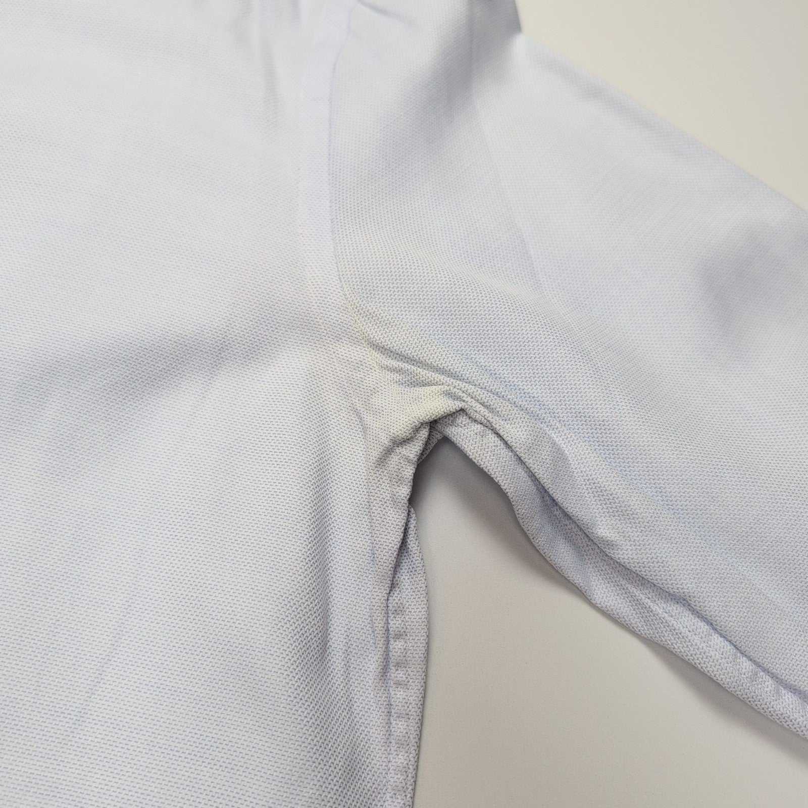 Chemise HUGO BOSS Slim Fit 100% Coton Piqué Bleu Clair Taille 42 L/XL