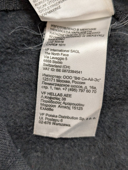 The North Face Sweat à Capuche Noir - Grand Logo Or Brillant - Taille M Femme