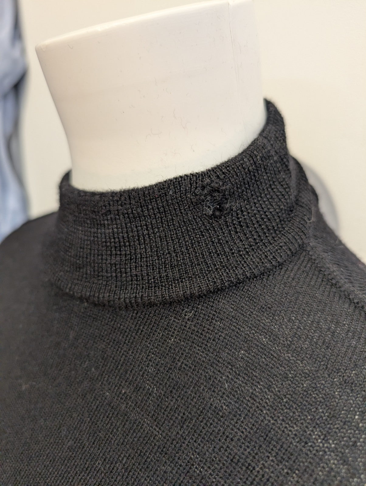 Pull Col Montant Armani Jeans - 100% Laine Italienne - Noir - Taille M