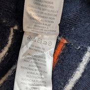 Pull Long CYNTHIA ROWLEY 100% Laine Mérinos Extra Fine Bleu Rayé Femme
