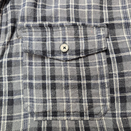 Surchemise Levi's Vintage Flanelle Carreaux Gris / Noir Doublée Sherpa Taille XL